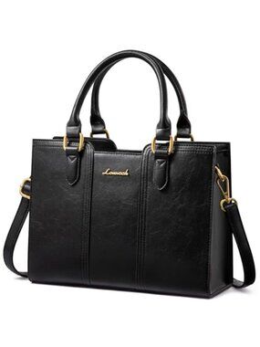 Vintage Leather Crossbody Shoulder Bag Small Satchel Tote Work Handbag Women